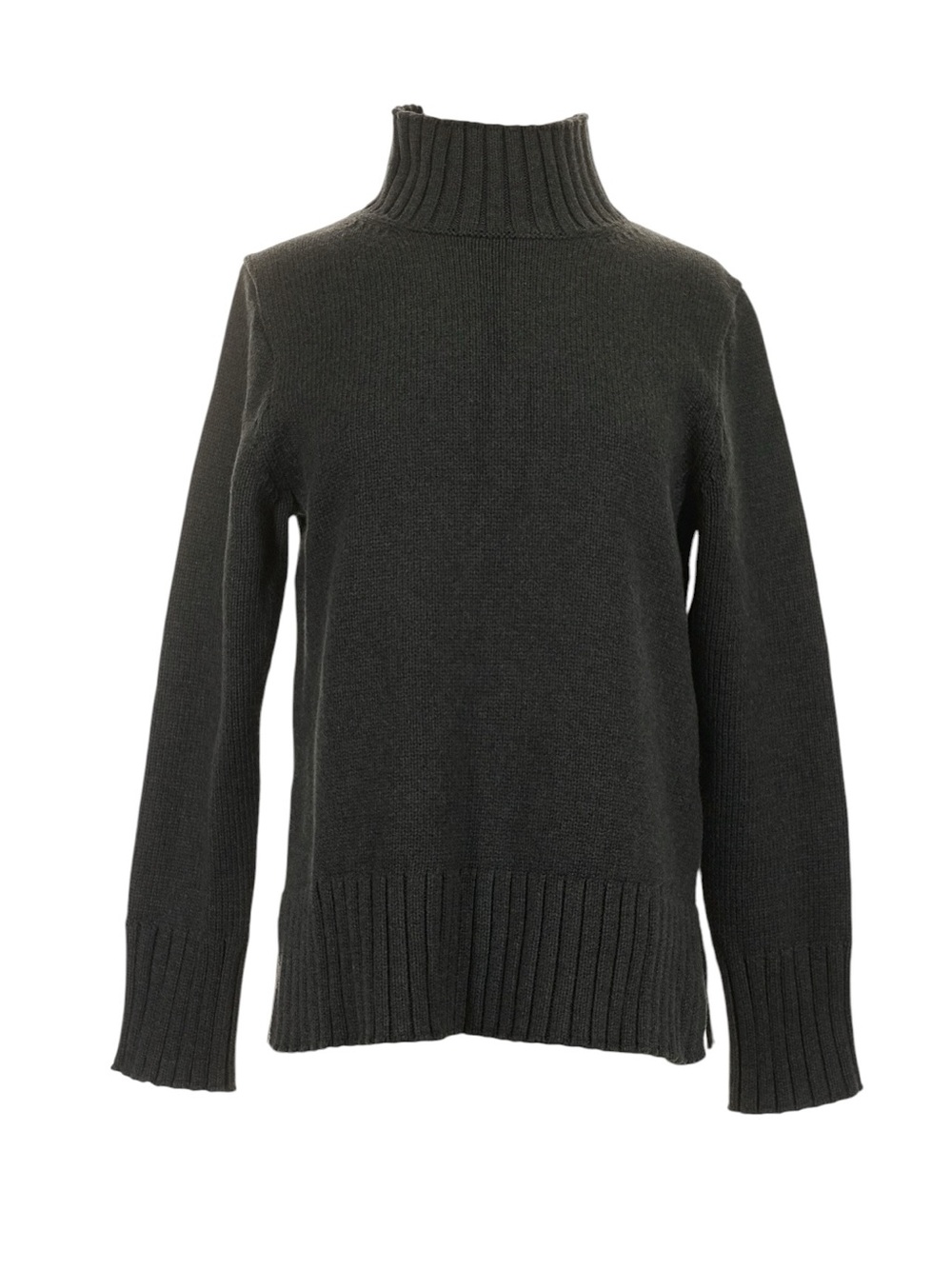 J. Crew Cotton Turtleneck Sweater Size Small Gray Relaxed Fit Fall Layering NWT